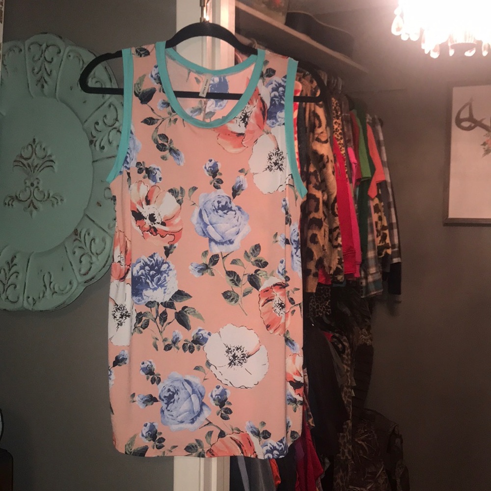 Coco Kelly Floral Tank- Large